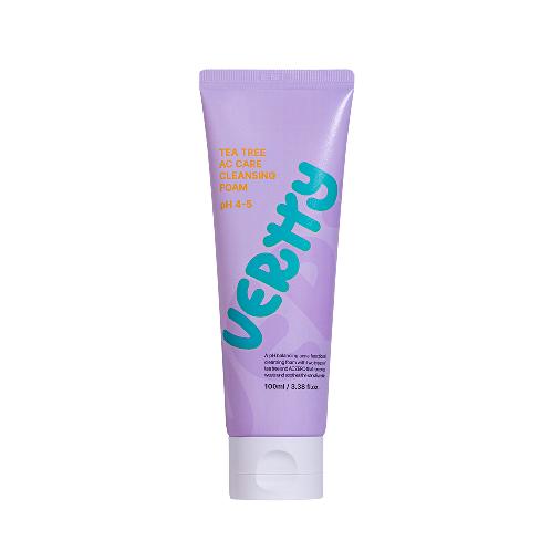 VERTTY Tea Tree AC Care Cleansing Foam (100ml / 3.38 fl.oz) Vegan / pH Balance